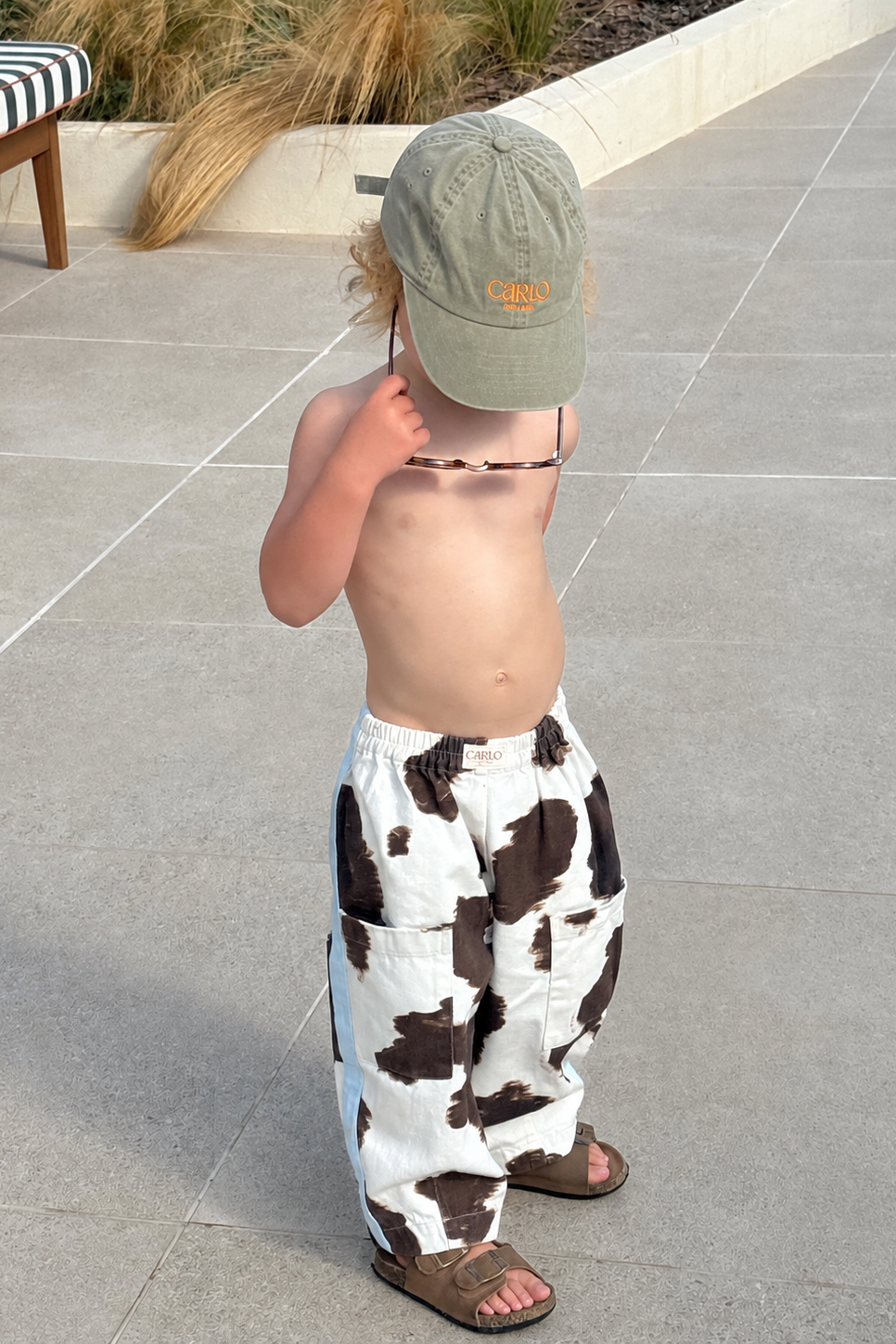 Malfi Cow Print Pant