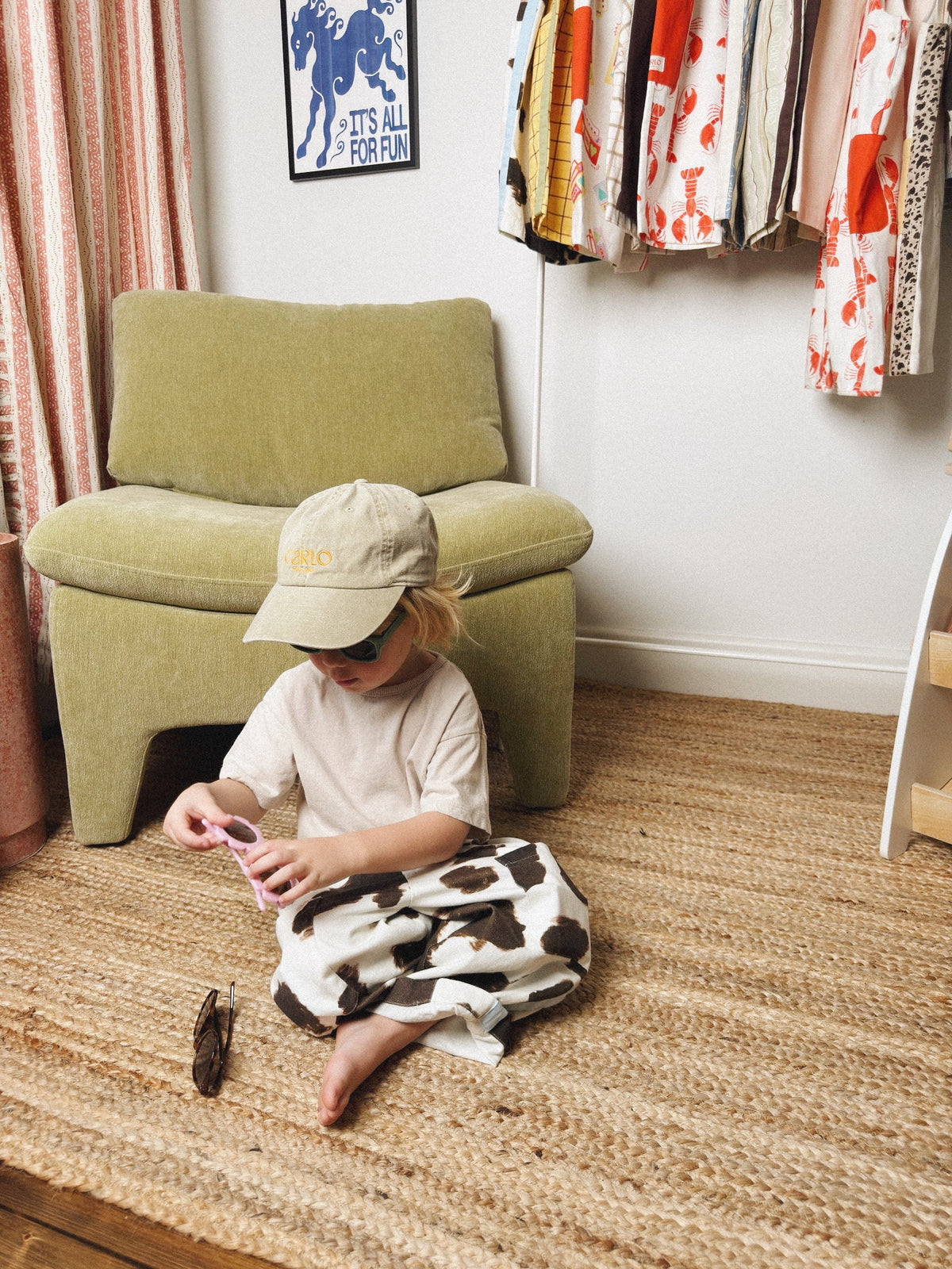 Malfi Cow Print Pant