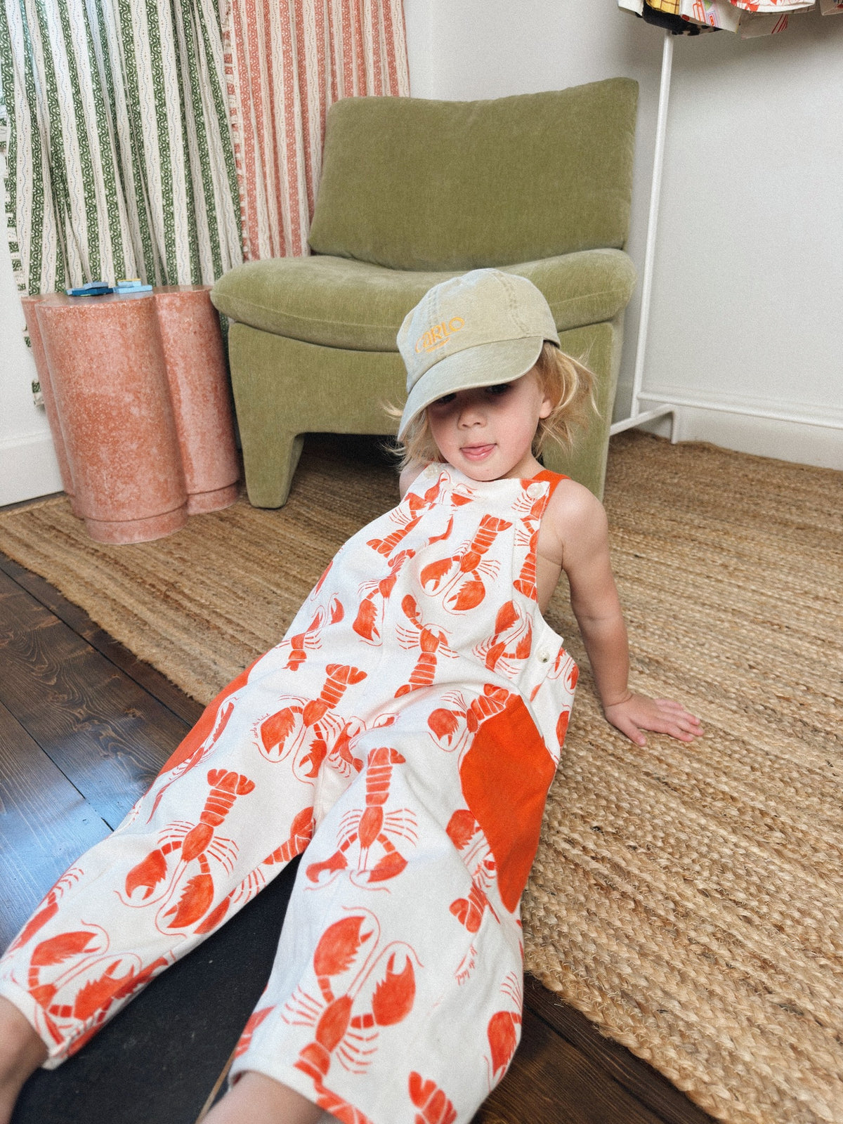 Jules Lobster Print Dungaree