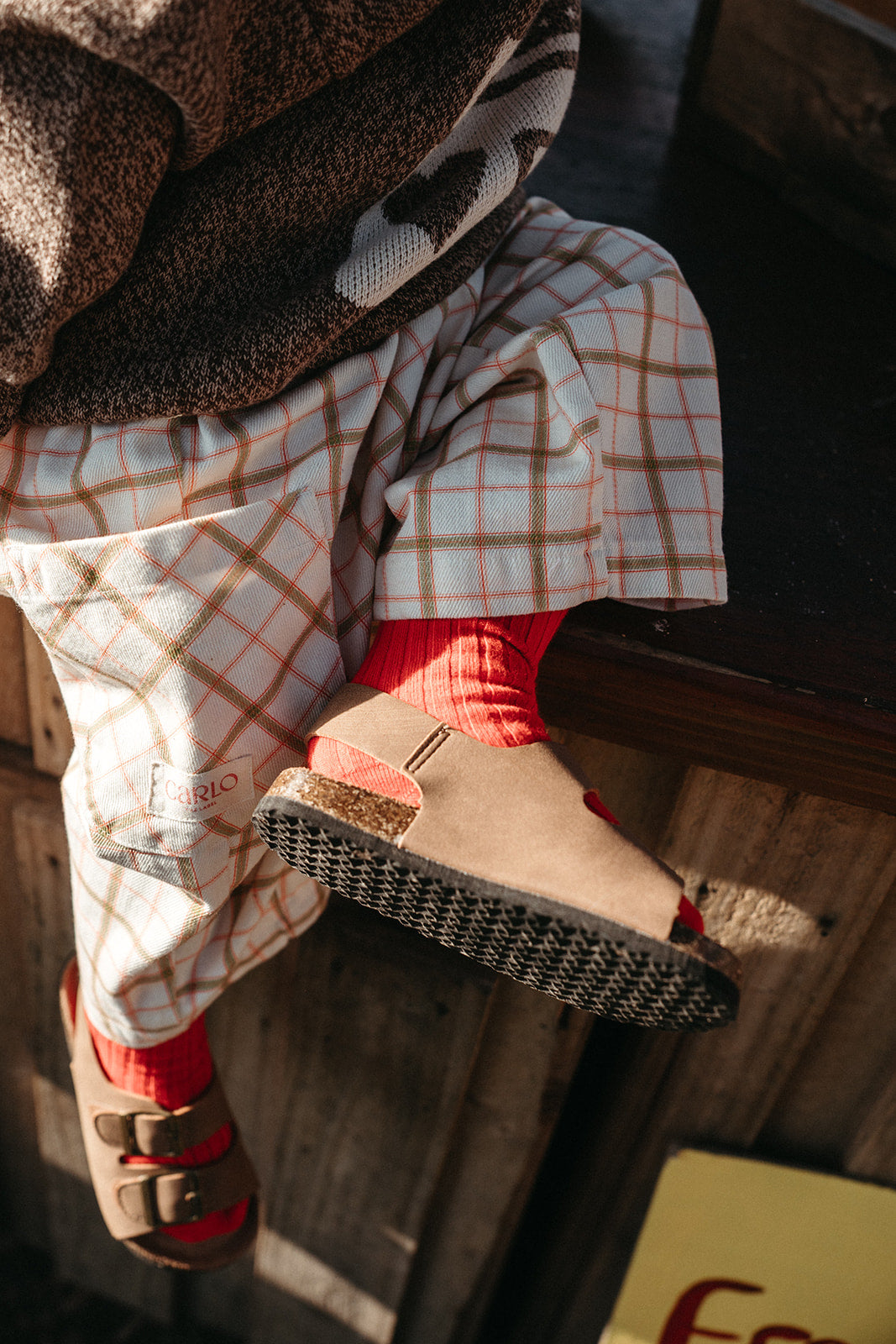 Sali Matcha Check Pant