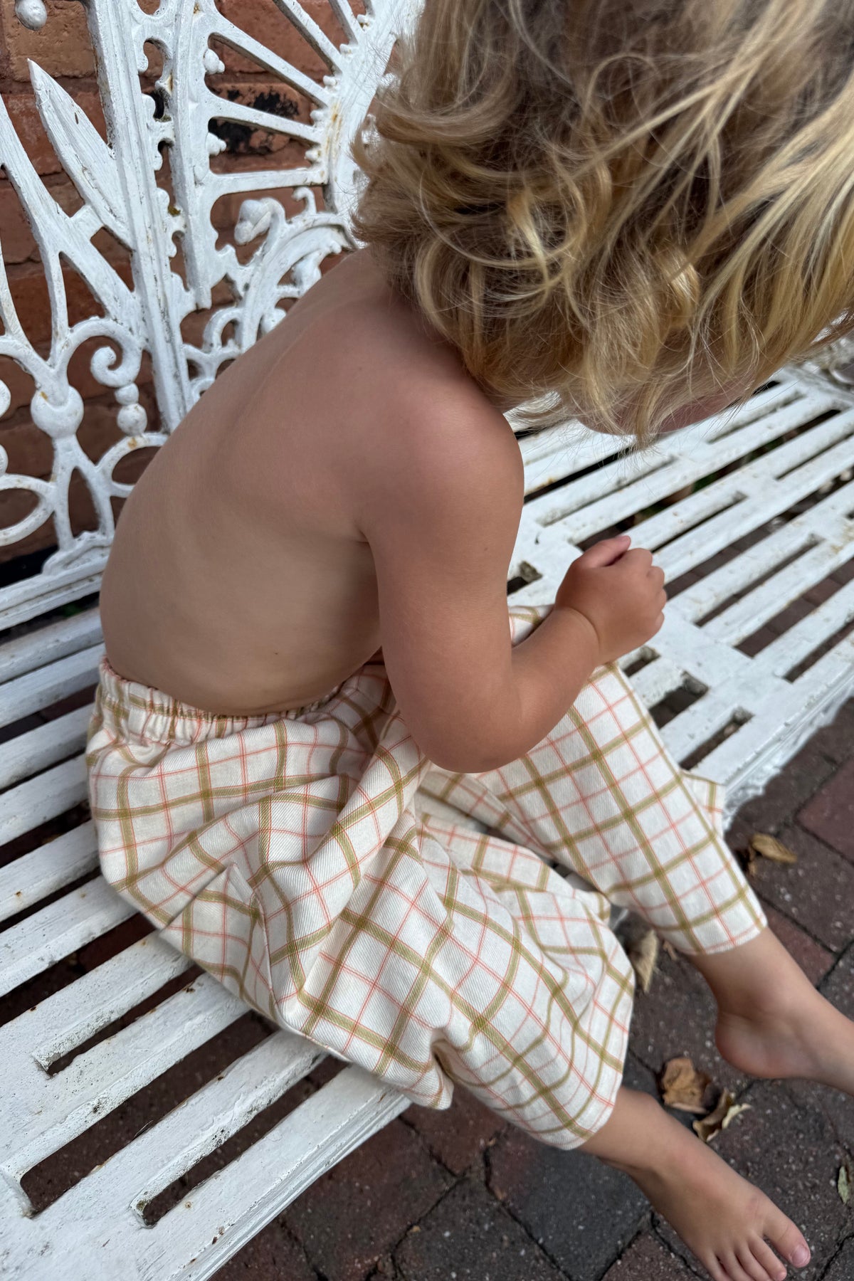 Sali Matcha Check Pant