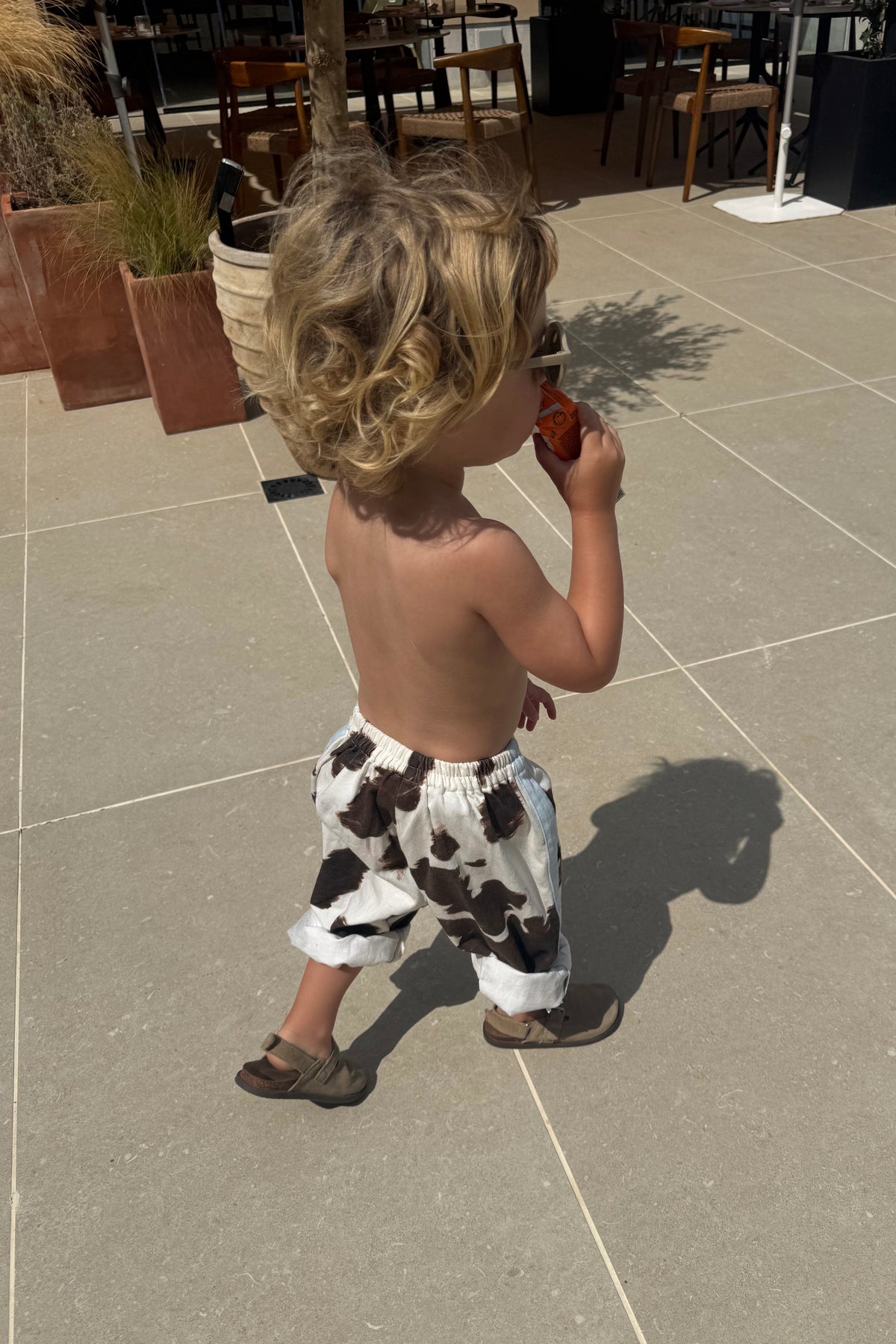 Malfi Cow Print Pant