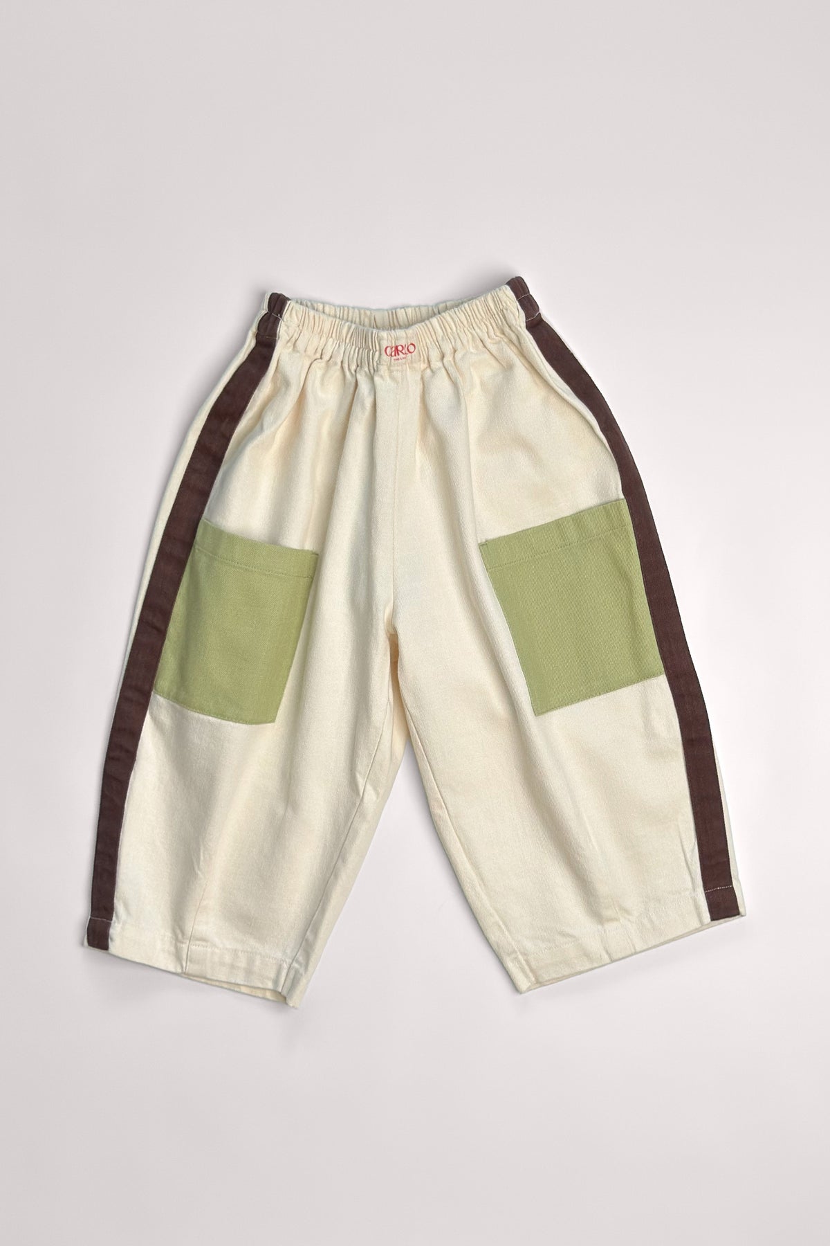 Malfi Ivory Colourblock Pant